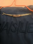 Vorschaubild 6 von Damen Übergangsmantel Gr. 40 Blau Kapuze Goldene Details