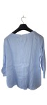 Vorschaubild 2 von Bluse Damen Gr. 36/S Blau Gestreift Casual Lyocell