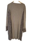 Vorschaubild 2 von Freizeitkleid Damen Gr. 44/XXL Grau Polyester Strukturmuster 90 cm