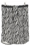 Vorschaubild 1 von KENNY S. Damen Faltenrock Gr. 36 Schwarz Abstrakt Elegant Business Midi