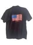 Vorschaubild 3 von Poloshirt Herren Schwarz Gr. 48/M Baumwolle Grafisch Casual Kurzarm Knopf