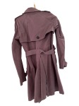 Vorschaubild 3 von Trenchcoat Damen Lila Gr. 36/S Baumwolle Uni Klassisch