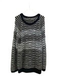 Vorschaubild 1 von Pullover Damen Gr. 44/XXL Mehrfarbig Polyacryl Gestreift Casual
