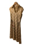 Vorschaubild 1 von Freizeitkleid Damen Beige Gr. 36/S Punkte Feminin 105 cm
