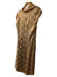 Vorschaubild 2 von Freizeitkleid Damen Beige Gr. 36/S Punkte Feminin 105 cm