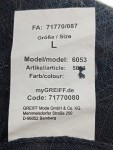 Vorschaubild 6 von Strickjacke Herren Blau Gr. 52/L Schurwolle Polyacryl Uni Business Büro