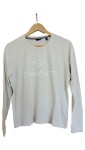 Vorschaubild 1 von Herren Langarmshirt Beige Gr. 50/L Casual Logo-Print Baumwolle