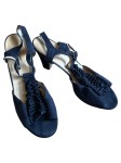 Vorschaubild 1 von Sandaletten Damen Größe 39 Schwarz Elegant Riemchensandalen