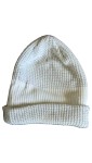 Vorschaubild 1 von Mütze Unisex Beanie Strickmütze Weiß Polyacryl Strickmuster Meliert