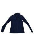 Vorschaubild 2 von Langarmshirt Damen Gr. 36/S Blau Baumwolle Uni Casual Knopf