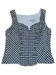 Vorschaubild 1 von Trachtenweste Damen Mehrfarbig Gr. 36/S Satin Kariert Ärmellos