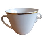 Vorschaubild 1 von Teetasse Tasse Weiß Goldrand Klassisch Elegant 200ml