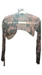 Vorschaubild 2 von Strickjacke Damen Mehrfarbig Gr. 40/L Polyester Elasthan Abstrakt Modisch