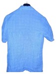 Vorschaubild 2 von Bluse Damen Einheitsgröße Blau Casual Leinen Kurzarm Hemdbluse