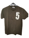 Vorschaubild 1 von T-Shirt Kinder Gr. 158/L Braun Baumwolle Logo-Print Casual Kurzarm