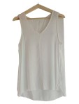 Vorschaubild 1 von Unterhemd Damen Gr. 36 Weiß Modal Uni Casual Ärmellos Freizeit