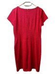 Vorschaubild 2 von Etuikleid Damen Rot Gr. 42/XL Polyester Uni Elegant Business