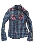 Vorschaubild 1 von Damen Freizeithemd Kariert Blau Gr. 34/XS Casual Baumwolle