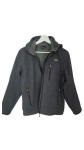 Vorschaubild 1 von Softshelljacke Herren Gr. 48/M Grau Polyester Uni Outdoor Langarm Kapuze