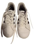 Vorschaubild 1 von Sneaker low Damen Gr. 38,5 Weiß Synthetik Schnürung Casual Freizeit Logo