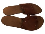 Vorschaubild 1 von Sandalen Damen braun Gr. 7 Casual Pantoletten Nieten