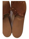 Vorschaubild 2 von Sandalen Damen braun Gr. 7 Casual Pantoletten Nieten