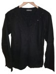 Vorschaubild 1 von Damen Langarmshirt Gr. 36 Schwarz Casual Stickerei Pailletten