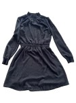 Vorschaubild 1 von Freizeitkleid Damen Minikleid Strukturmuster Schwarz Gr. 40 / L