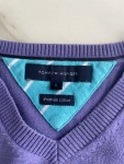 Vorschaubild 5 von Pullover Herren Gr. L Lila V-Ausschnitt Baumwolle