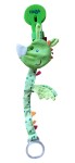 Vorschaubild 1 von Schnullerkette Drache grün Mehrfarbig Stoff Kinder
