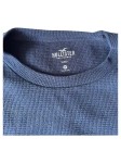 Vorschaubild 3 von Herren Langarmshirt Gr. M Blau Waffelpiqué Sleep Logo