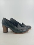 Vorschaubild 1 von Pumps Damen Gr. 40 Schwarz Leder Ohne Verschluss 8 cm Klassisch Uni