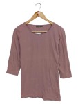 Vorschaubild 1 von Damen Langarmshirt Gr. 40/L Rosa Basic Casual Baumwolle