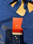 Vorschaubild 3 von Damen Pullover Gr. 38/M Blau Federn Pailletten Schleife