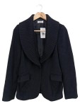 Vorschaubild 1 von Damen Winterjacke Gr. 36/S Schwarz Klassisch Woll-Mix
