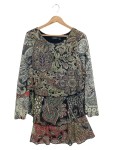 Vorschaubild 1 von Damen Kleid Gr. S Paisley Boho Tunika Mehrfarbig Viskose