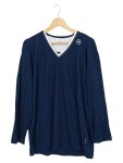 Vorschaubild 1 von Herren Langarmshirt XL Blau Casual V-Ausschnitt