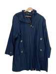 Vorschaubild 1 von Damen Übergangsmantel Gr. 40 Blau Kapuze Goldene Details