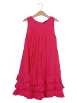 Vorschaubild 1 von Sommerkleid Kinder Pink Gr. 128 Polyester Uni Feminin Festlich