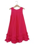 Vorschaubild 2 von Sommerkleid Kinder Pink Gr. 128 Polyester Uni Feminin Festlich