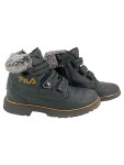 Vorschaubild 1 von Schneestiefel Kinder Gr. 32 Schwarz Kunstleder Casual Alltag Logo-Print