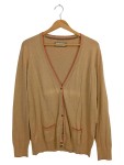 Vorschaubild 1 von Damen Strickjacke Cash Cotton Gr. 42/XL Beige Ellbogenpatches