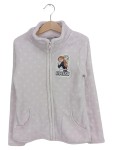Vorschaubild 1 von Mädchen Fleecejacke Rosa Gr. 128 Punkte Applikation