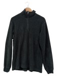 Vorschaubild 1 von Fleecepullover Herren Schwarz Gr. 52/XL Polyester Uni Casual Langarm