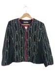Vorschaubild 1 von Damen Jacke Gr. 36 Strukturmuster Pink Akzente Elegant