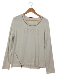 Vorschaubild 1 von Trend by Damen Langarmshirt Gr. 40/L Beige Glitzer