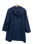 Vorschaubild 2 von Damen Übergangsmantel Gr. 40 Blau Kapuze Goldene Details