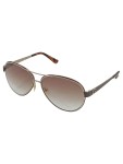 Vorschaubild 1 von Sonnenbrille Braun Gold Damen Aviator Metall Kunststoff Klassisch Modisch