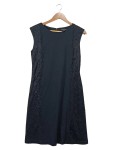 Vorschaubild 1 von Damen Businesskleid Gr. 40/L Schwarz Elegant mit Spitze