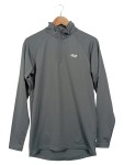 Vorschaubild 1 von Herren Langarmshirt Sportlich Grau Gr. S Polyester Half-Zip